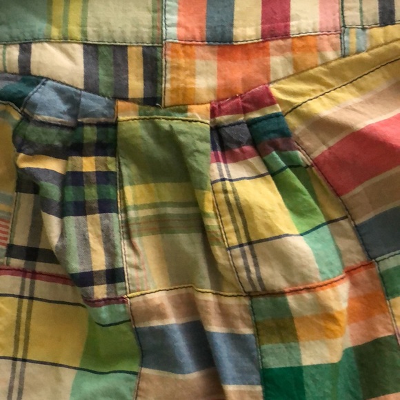 J. Crew vintage madras adjustable strap or halter tie style tank top FIRM price - Picture 3 of 11